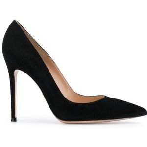 Gianvito Rossi 105 Velluto Black Pump